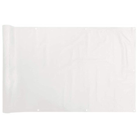 vidaXL Balkon-Sichtschutz Weiß 400x120 cm PVC