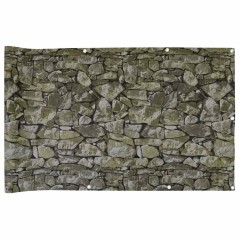 vidaXL Balkon-Sichtschutz Steinoptik 600x120 cm PVC