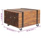 vidaXL Beistelltisch Teak 60x60x38 cm vidaXL Beistelltisch Teak 60x60x38 cm