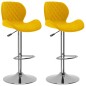 vidaXL Barhocker 2 Stk. Senfgelb Samt vidaXL Barhocker 2 Stk. Senfgelb Samt