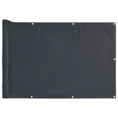 vidaXL Balkon-Sichtschutz Anthrazit 500x90 cm PVC