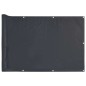 vidaXL Balkon-Sichtschutz Anthrazit 500x90 cm PVC vidaXL Balkon-Sichtschutz Anthrazit 500x90 cm PVC