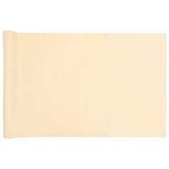 vidaXL Balkon-Sichtschutz Creme 600x90 cm PVC