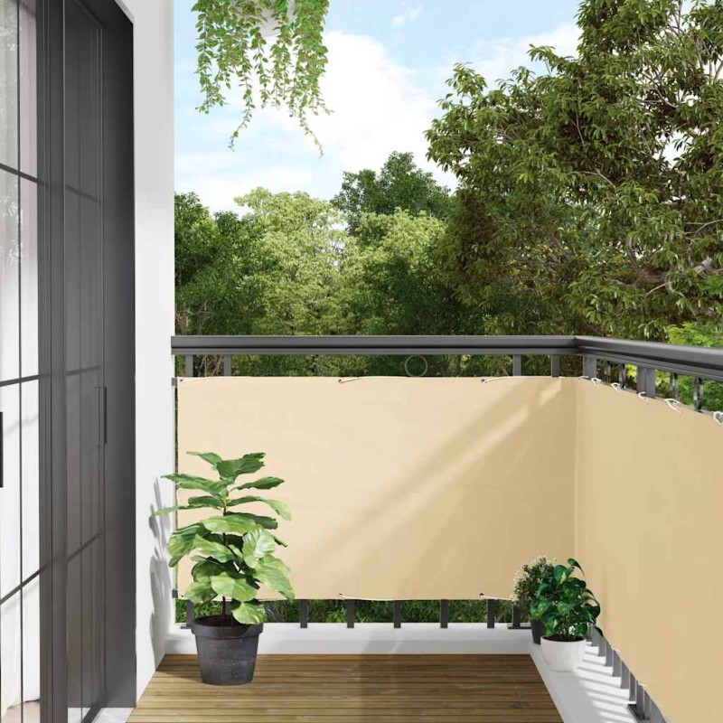 vidaXL Balkon-Sichtschutz Creme 400x90 cm PVC vidaXL Balkon-Sichtschutz Creme 400x90 cm PVC