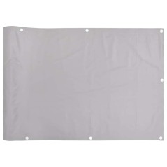vidaXL Balkon-Sichtschutz Grau 1000x120 cm PVC