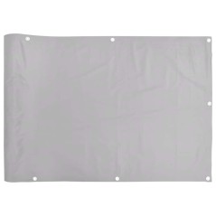 vidaXL Balkon-Sichtschutz Grau 400x120 cm PVC