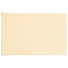 vidaXL Balkon-Sichtschutz Creme 300x120 cm PVC