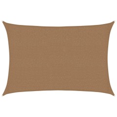 vidaXL Sonnensegel 160 g/m² Taupe 2,5x3,5 m HDPE