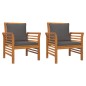 vidaXL 3-tlg. Garten-Lounge-Set mit Kissen Massivholz Akazie vidaXL 3-tlg. Garten-Lounge-Set mit Kissen Massivholz Akazie