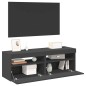 vidaXL TV-Schränke LED-Leuchten 2 Stk. Grau 60x35x40cm vidaXL TV-Schränke LED-Leuchten 2 Stk. Grau 60x35x40cm