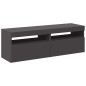 vidaXL TV-Schränke LED-Leuchten 2 Stk. Grau 60x35x40cm vidaXL TV-Schränke LED-Leuchten 2 Stk. Grau 60x35x40cm