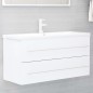 vidaXL Waschbeckenunterschrank Weiß 100x38,5x48 cm Holzwerkstoff vidaXL Waschbeckenunterschrank Weiß 100x38,5x48 cm Holzwerkstoff