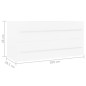 vidaXL Waschbeckenunterschrank Weiß 100x38,5x48 cm Holzwerkstoff vidaXL Waschbeckenunterschrank Weiß 100x38,5x48 cm Holzwerkstoff