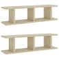 vidaXL Wandregale 2 Stk. Sonoma-Eiche 75x18x20 cm Holzwerkstoff vidaXL Wandregale 2 Stk. Sonoma-Eiche 75x18x20 cm Holzwerkstoff