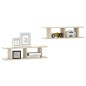 vidaXL Wandregale 2 Stk. Sonoma-Eiche 75x18x20 cm Holzwerkstoff vidaXL Wandregale 2 Stk. Sonoma-Eiche 75x18x20 cm Holzwerkstoff
