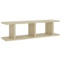 vidaXL Wandregale 2 Stk. Sonoma-Eiche 75x18x20 cm Holzwerkstoff vidaXL Wandregale 2 Stk. Sonoma-Eiche 75x18x20 cm Holzwerkstoff