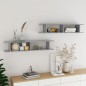vidaXL Wandregale 2 Stk. Betongrau 105x18x20 cm Holzwerkstoff vidaXL Wandregale 2 Stk. Betongrau 105x18x20 cm Holzwerkstoff