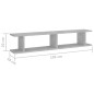 vidaXL Wandregale 2 Stk. Betongrau 105x18x20 cm Holzwerkstoff vidaXL Wandregale 2 Stk. Betongrau 105x18x20 cm Holzwerkstoff