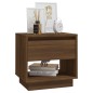 vidaXL Nachttisch Braun Eichen-Optik 45x34x44 cm Holzwerkstoff vidaXL Nachttisch Braun Eichen-Optik 45x34x44 cm Holzwerkstoff