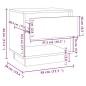 vidaXL Nachttisch Braun Eichen-Optik 45x34x44 cm Holzwerkstoff vidaXL Nachttisch Braun Eichen-Optik 45x34x44 cm Holzwerkstoff