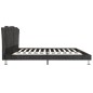 vidaXL Bett Dunkelgrau Stoff 160×200 cm