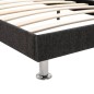vidaXL Bett Dunkelgrau Stoff 160×200 cm