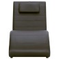 vidaXL Chaiselongue mit Kissen Braun Kunstleder vidaXL Chaiselongue mit Kissen Braun Kunstleder