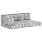 vidaXL Palettensofa-Auflage Grau Stoff Patchwork vidaXL Palettensofa-Auflage Grau Stoff Patchwork