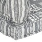 vidaXL Palettensofa-Auflage Grau Stoff Patchwork vidaXL Palettensofa-Auflage Grau Stoff Patchwork