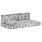 vidaXL Palettensofa-Auflage Grau Stoff Patchwork vidaXL Palettensofa-Auflage Grau Stoff Patchwork