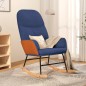 vidaXL Schaukelstuhl Blau Stoff vidaXL Schaukelstuhl Blau Stoff