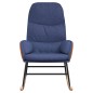 vidaXL Schaukelstuhl Blau Stoff vidaXL Schaukelstuhl Blau Stoff
