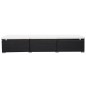 vidaXL Sonnenliege mit Auflage Poly Rattan Schwarz vidaXL Sonnenliege mit Auflage Poly Rattan Schwarz