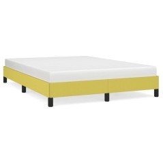 vidaXL Bettgestell ohne Matratze Grün 140x200 cm Stoff