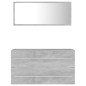 vidaXL 2-tlg. Badmöbel-Set Betongrau Holzwerkstoff vidaXL 2-tlg. Badmöbel-Set Betongrau Holzwerkstoff
