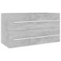 vidaXL 2-tlg. Badmöbel-Set Betongrau Holzwerkstoff vidaXL 2-tlg. Badmöbel-Set Betongrau Holzwerkstoff