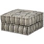 vidaXL 2-Sitzer Modularer Pouf Grau Gestreift Stoff vidaXL 2-Sitzer Modularer Pouf Grau Gestreift Stoff