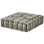 vidaXL 2-Sitzer Modularer Pouf Grau Gestreift Stoff vidaXL 2-Sitzer Modularer Pouf Grau Gestreift Stoff
