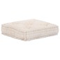 vidaXL 3-Sitzer Modularer Pouf Beige Stoff vidaXL 3-Sitzer Modularer Pouf Beige Stoff