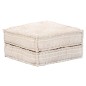 vidaXL 3-Sitzer Modularer Pouf Beige Stoff vidaXL 3-Sitzer Modularer Pouf Beige Stoff