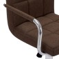 vidaXL Barhocker 2 Stk. Braun Stoff vidaXL Barhocker 2 Stk. Braun Stoff