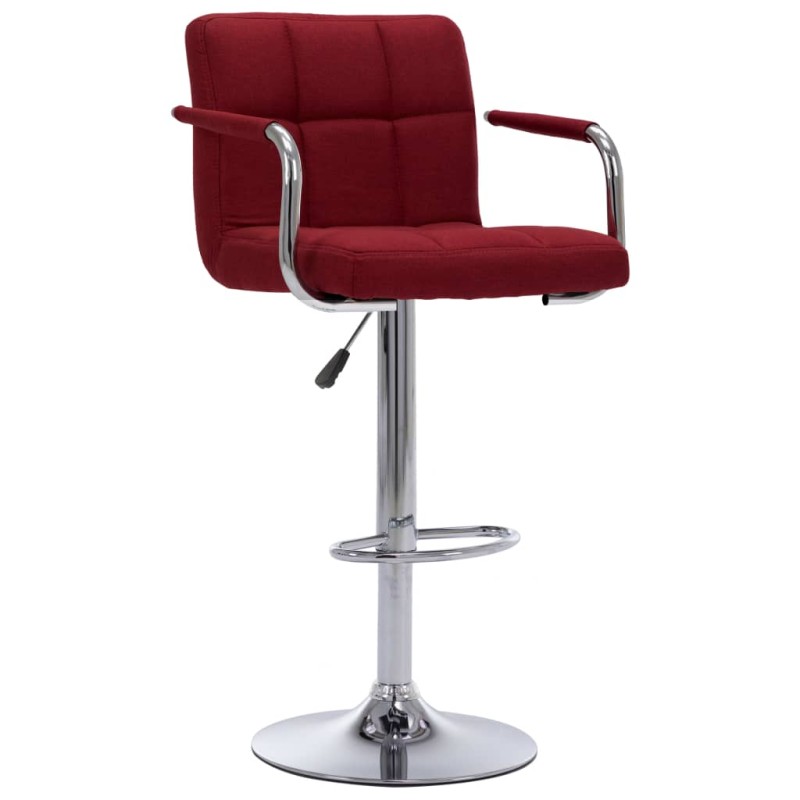 vidaXL Barhocker Weinrot Stoff vidaXL Barhocker Weinrot Stoff