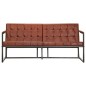 vidaXL 3-Sitzer-Sofa Braun Echtes Ziegenleder vidaXL 3-Sitzer-Sofa Braun Echtes Ziegenleder