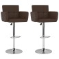 vidaXL Barhocker 2 Stk. Braun Kunstleder vidaXL Barhocker 2 Stk. Braun Kunstleder