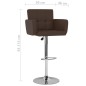 vidaXL Barhocker 2 Stk. Braun Kunstleder vidaXL Barhocker 2 Stk. Braun Kunstleder