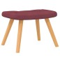 vidaXL Schaukelstuhl mit Hocker Stoff Weinrot vidaXL Schaukelstuhl mit Hocker Stoff Weinrot