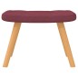 vidaXL Schaukelstuhl mit Hocker Stoff Weinrot vidaXL Schaukelstuhl mit Hocker Stoff Weinrot