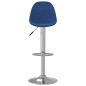 vidaXL Barhocker 2 Stk. Blau Stoff vidaXL Barhocker 2 Stk. Blau Stoff