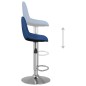 vidaXL Barhocker 2 Stk. Blau Stoff vidaXL Barhocker 2 Stk. Blau Stoff