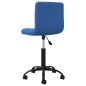 vidaXL Bürostuhl Drehbar Blau Samt vidaXL Bürostuhl Drehbar Blau Samt